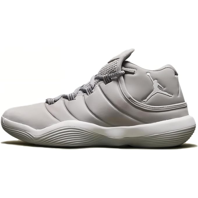 Air Jordan Super.Fly 2017 BG Wolf Grey Kindersneakers Wit Pure-Platinum 921208-003 35.5 gray