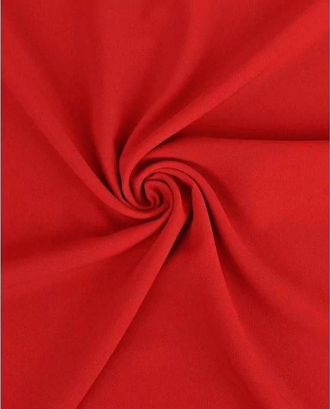 Texturé stof uni - Rood 15 - 1 meter