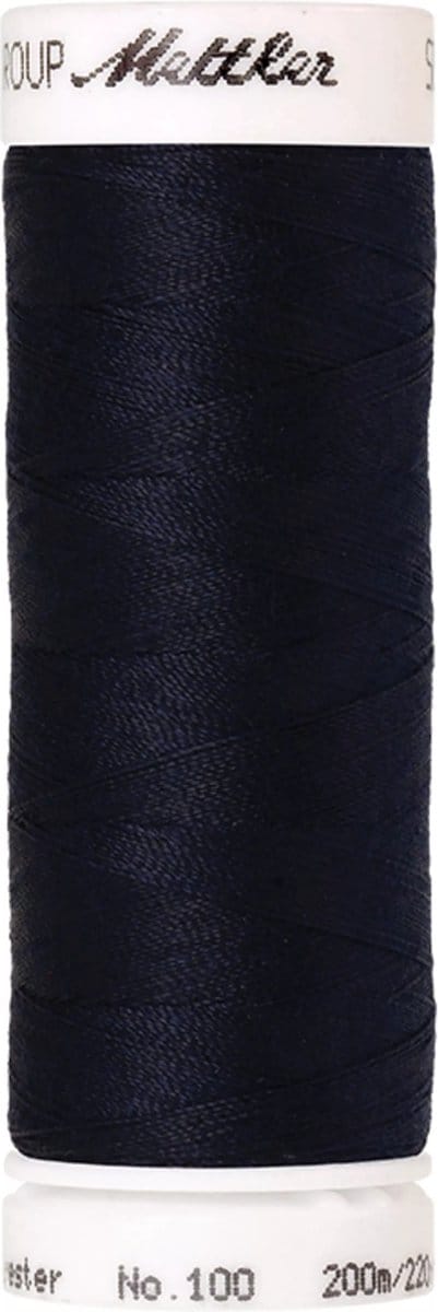 Amann Mettler Seralon Naaigaren – Dark Blue (0827) – 200 m – No. 100 – 100% Polyester – Per Stuk