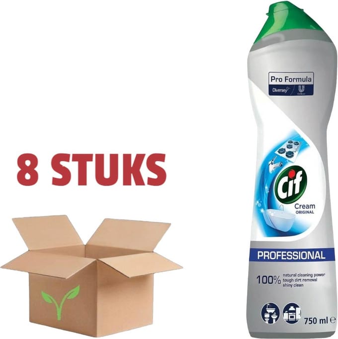 Cif Professional - Schuurmiddel - Original - 750ml x 8
