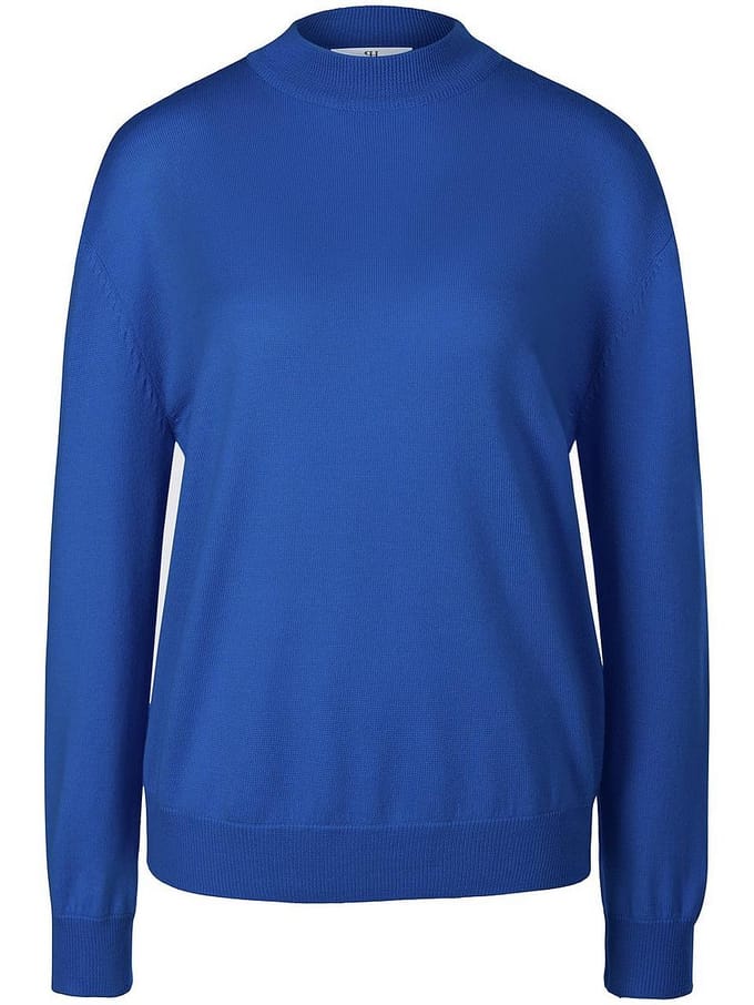 Trui 100% scheerwol Van Peter Hahn blauw