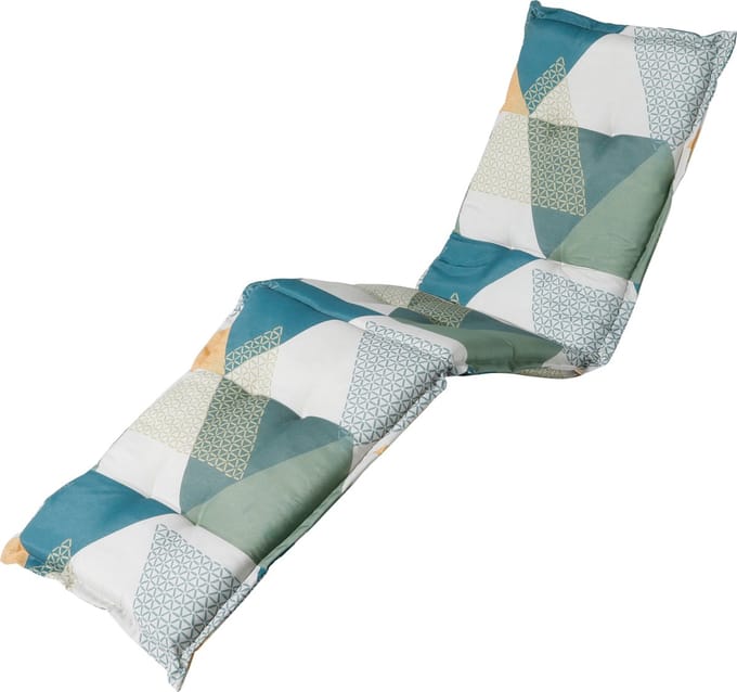 Madison - Tuinkussen - Loungekussen - 200 x 60cm - Triangle Groen - Ligbedkussen