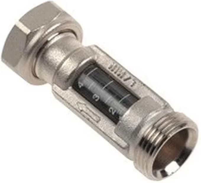 Flowmeter 3/4 euroconus messing T.B.V verdeler