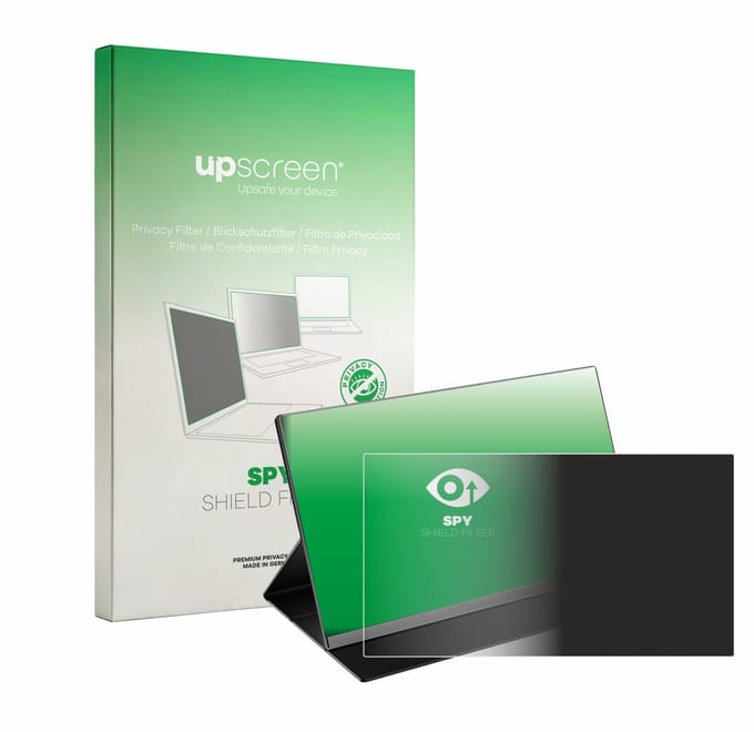 upscreen - privacyscherm voor Laptomo 15.6" draagbare monitor - privacy filter screenfilter Blauwlichtfilter