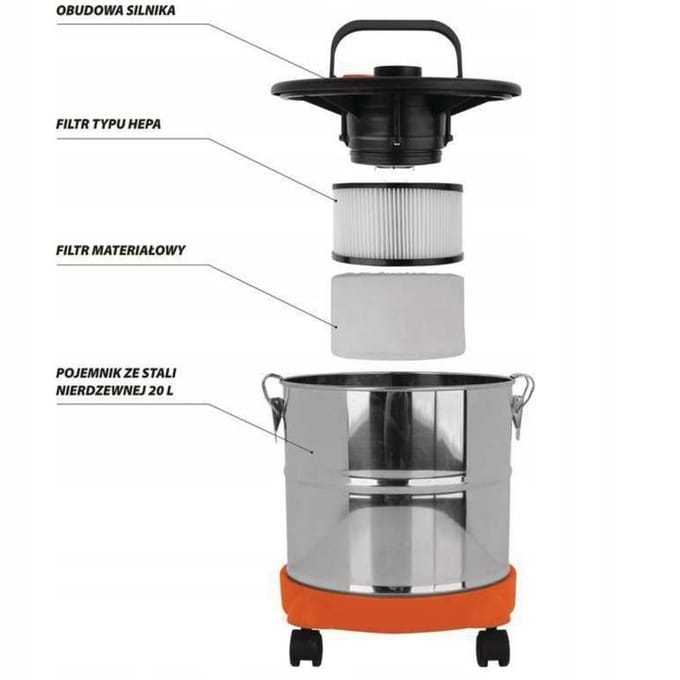 ASAFZUIGER 800W/20 L 78870 TOYA