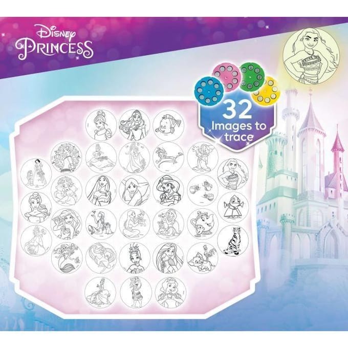 École de Dessin des Princesses Disney Avec Projecteur Lisciani 5+ 1 Pièce