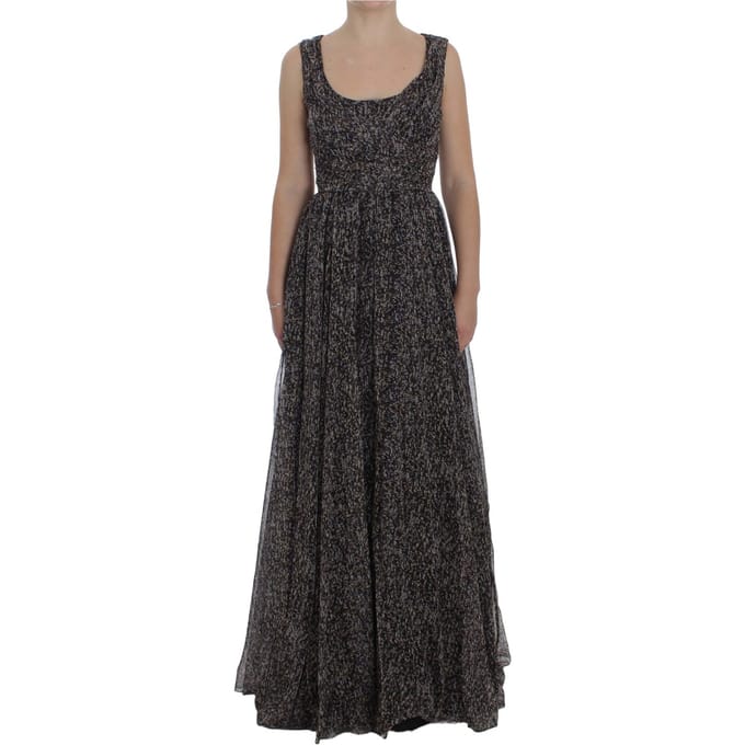 Dolce Gabbana Maxi-jurk Mouwloos Bloemenprint