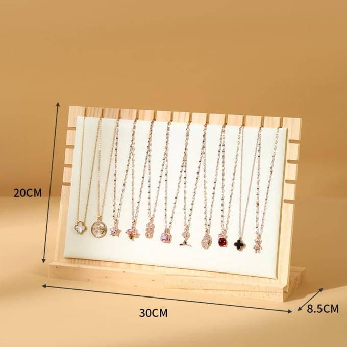 Creatief massief houten kettingframe Mode sieraden displayframe Hangersteun Sieraden display rekken Sieradenhanger