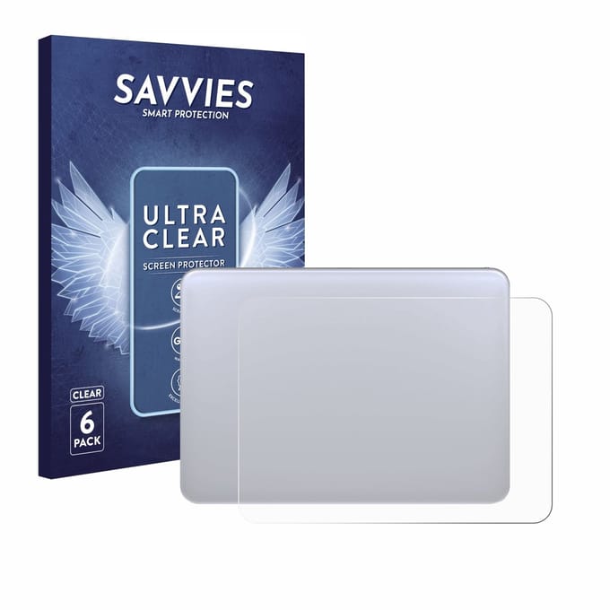 Savvies - Screenprotector voor Apple Magic 3 (Touch Trackpad) - Folie Beschermfolie transparant 6 Stuks