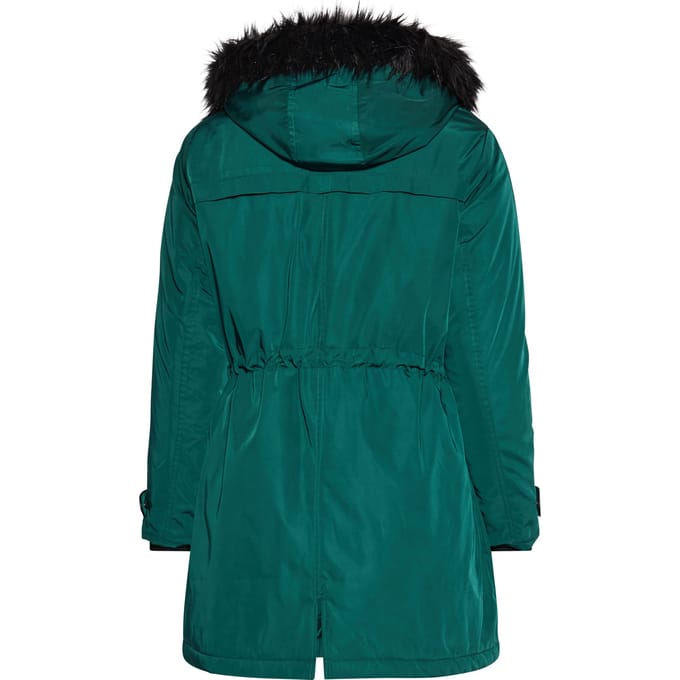 Yours Groene Parka Met Nepbont Size 42