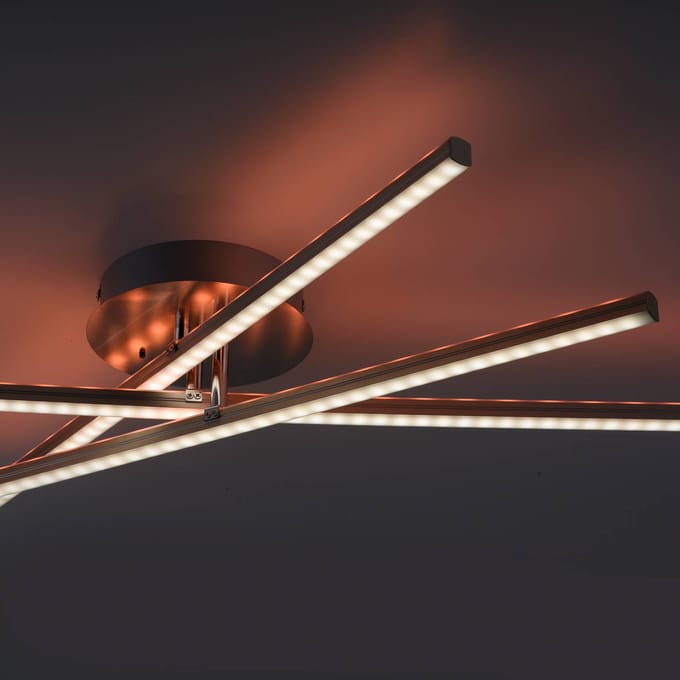 JUST LIGHT. GmbH LED plafondlamp Alina met RGB-Ambilight, dimbaar