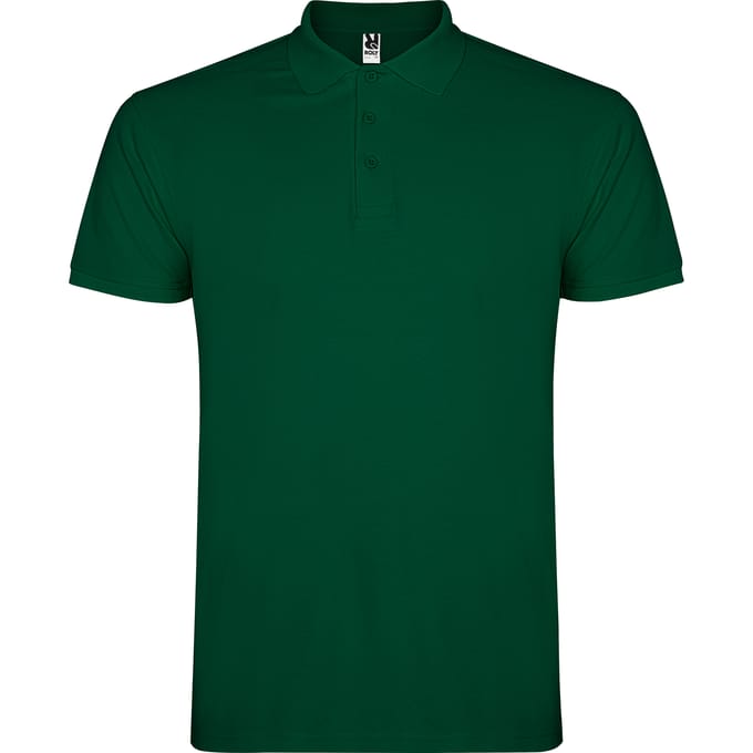 Roly Heren Ster Poloshirt (Fles groen)