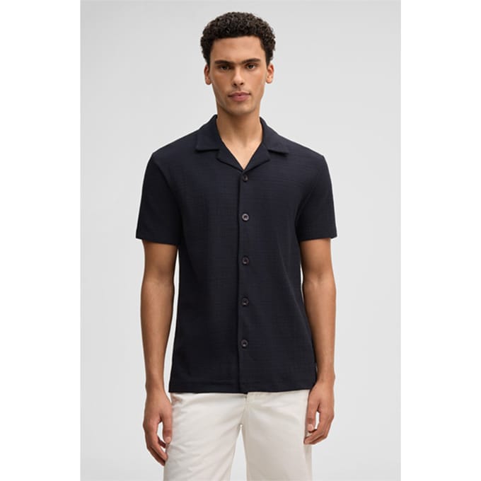 Jerseyoverhemd Filip, navy