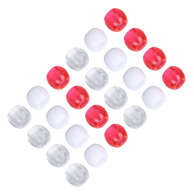 100pcs Perles Dreadlocks Cheveux Couleurs Différentes Perles Tressage Cheveux pour Décoration Cheveux Barbe gray