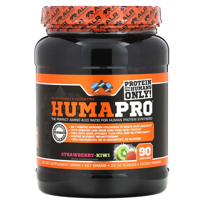 ALR Industries, HumaPro, Aardbei Kiwi, 650 gram (667 g)