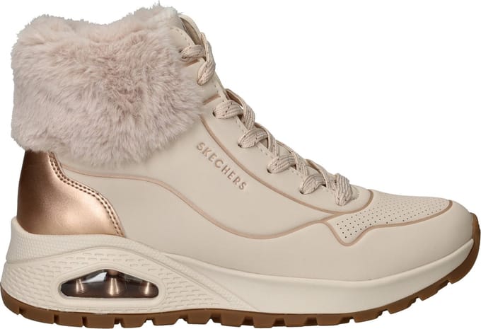 Skechers Uno Rugged - Fall Shimmer Dames Laarzen - Creme