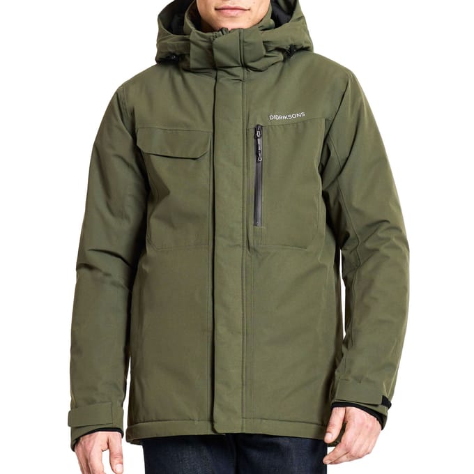 Didriksons STEFAN USX JKT Heren Outdoorjas - Deep Green