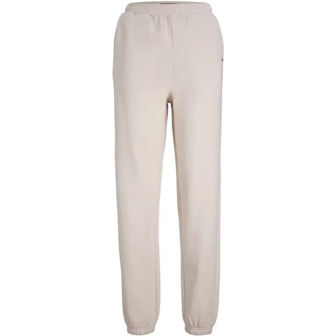 Jack & Jones Jogging Abbie Rel Every Brush Hoge Taille Broek Beige L Vrouw