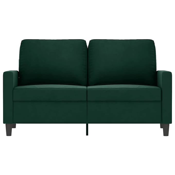 vidaXL - Tweezitsbank - 120 - cm - fluweel - donkergroen