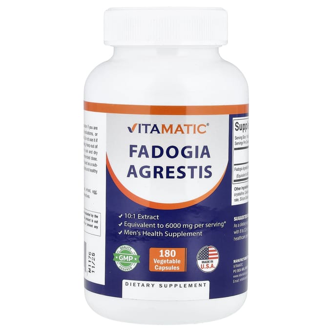 Vitamatic, Fadogia Agrestis, 6 000 mg, 180 Capsules Végétales