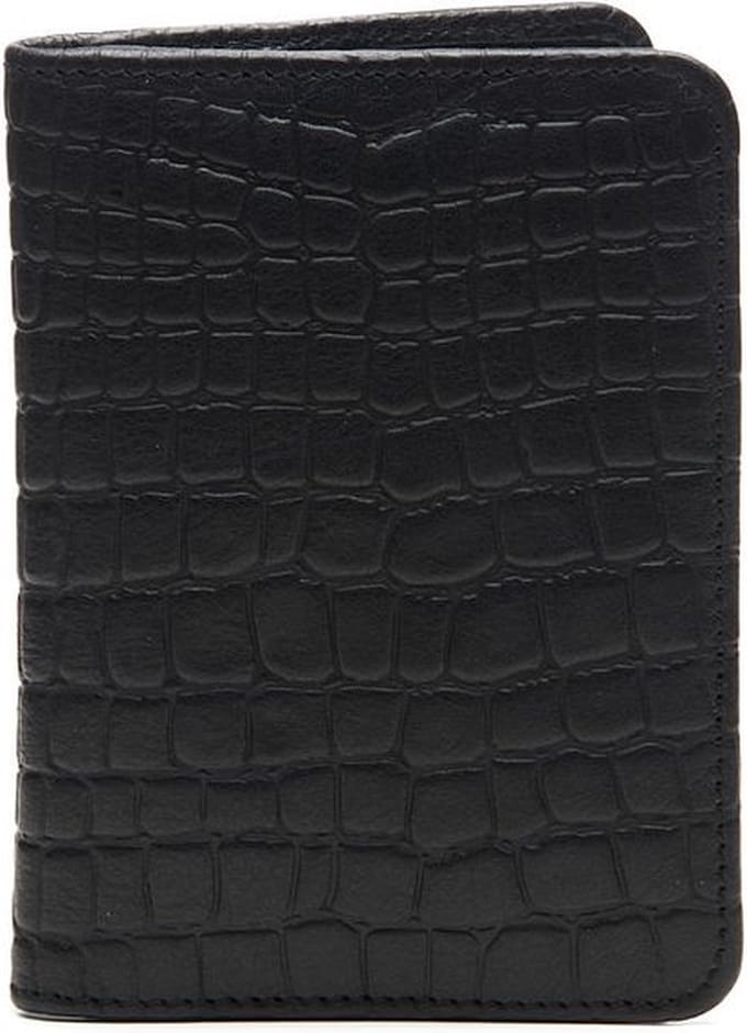 Rio Croco Passport Case Black
