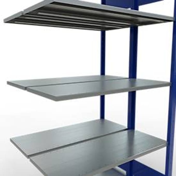 SCHULTE Lagertechnik - Dubbele stapelbak type 150 - 2000x1000x2x400 mm 2x5 schappen