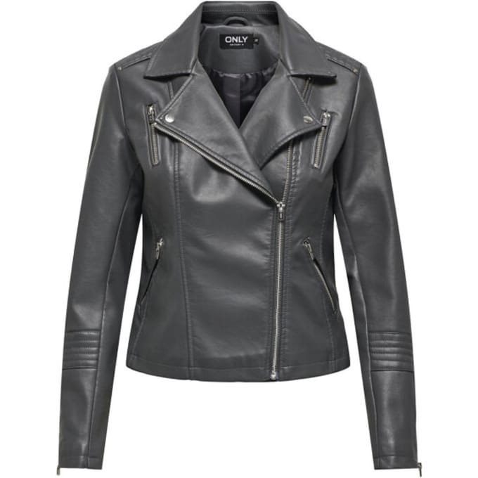 ONLY - ONLGEMMA FAUX LEATHER BIKER OTW NOOS - Dames - Gewatteerde jassen