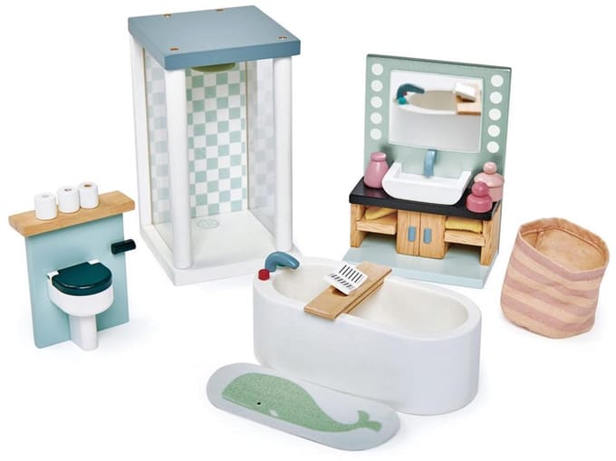 Meubeltjes Badkamer – Poppenhuis | Tender Leaf Toys