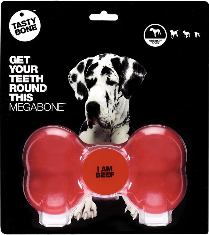 TastyBone - Mega - Beef - Hond - Kauwspeelgoed - Vegan - Kluif - Nylabone