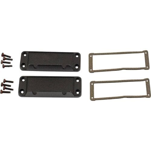 Hammond Electronics End plate Aluminium Zwart (l x b x h) 16 x 87 x 31 mm 2 stuk(s)