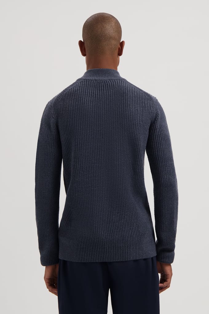 Dstrezzed Ds-skipper Ribknit Dk. Navy Maat: XL | Coltruien Outlet | Heren | Blauw