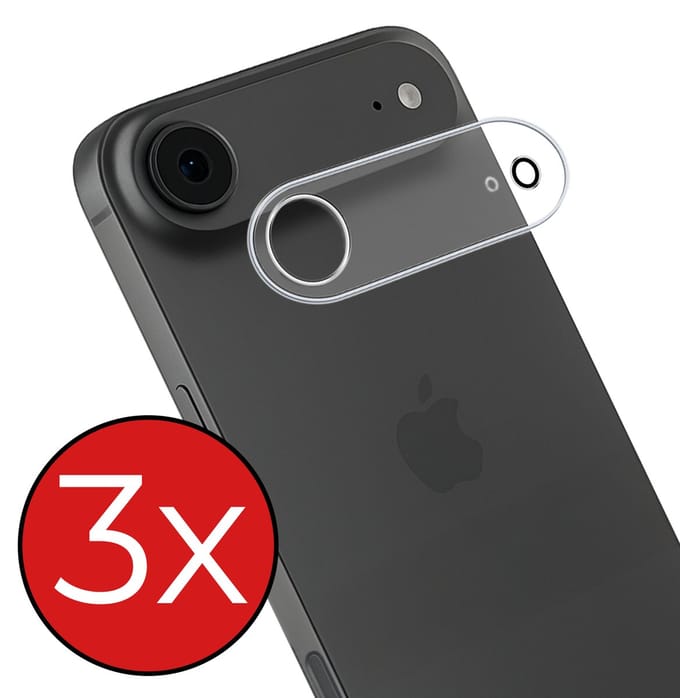 Camera Lens Protector - 3 Stuks - Geschikt voor Apple iPhone Air - Camera Screenprotector - Gehard Glas - Beschermglas - Tempered Glass - Screen Protector