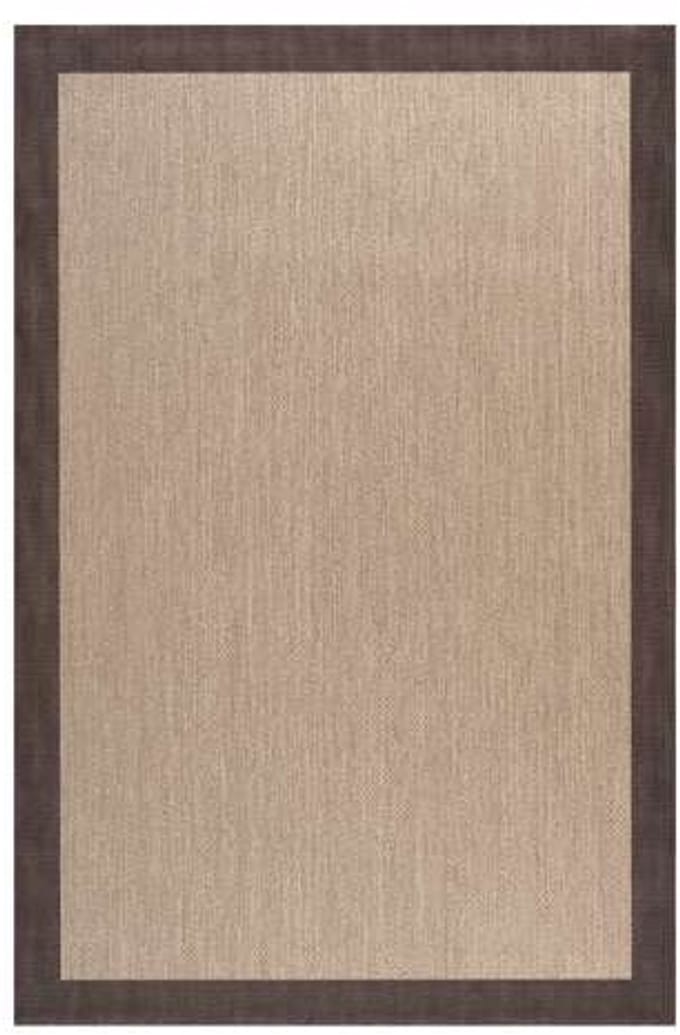 Storesdeco Premium vinyl vloerkleed, antislip, binnen/buiten – donkerbruin,60 x 200 cm
