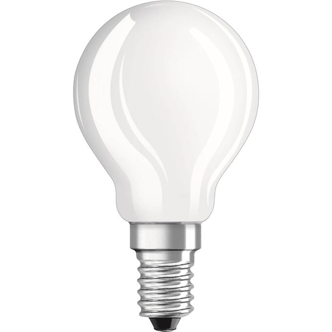 Osram LED spot - LED light bulb - shape: P45 - frosted finish - E14 - 4 W - warm white light - 2700 K (pack of 2) E14