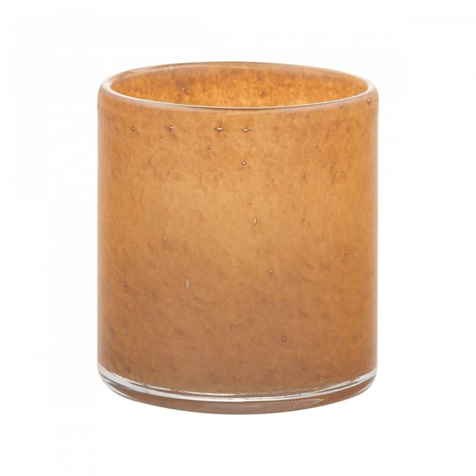 Saga Windlicht Tan Large | Bruin | Glas
