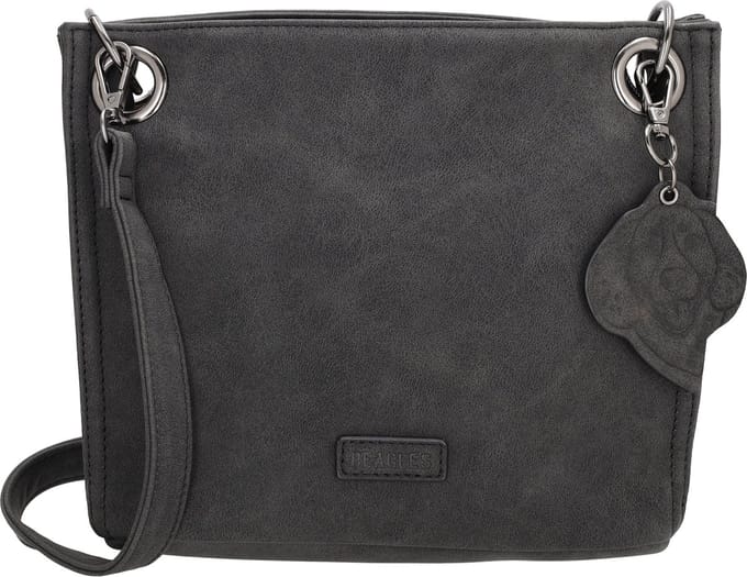 Beagles La Rambla Crossbody Schoudertas met leuke hanger - Zwart