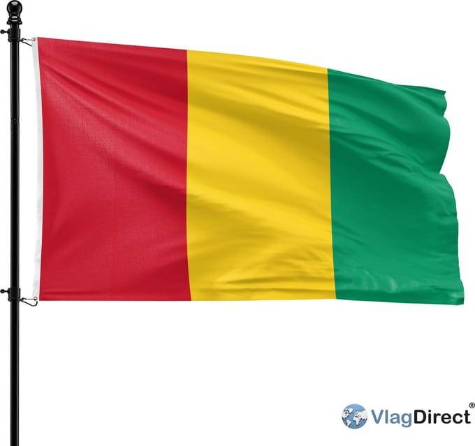 VlagDirect - Guinese vlag - Guinea Conakry vlag - 90 x 150 cm.