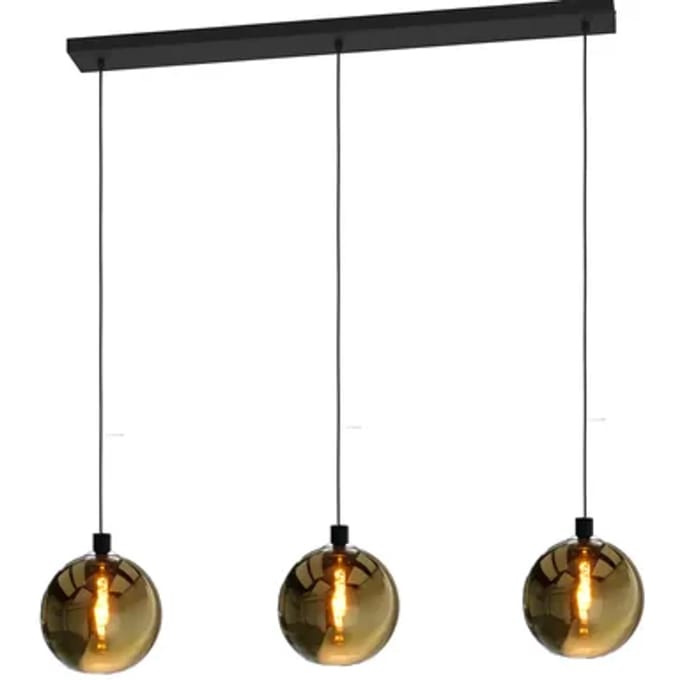 Eglo Hanglamp Cesenatico Glas Goud 3xe27