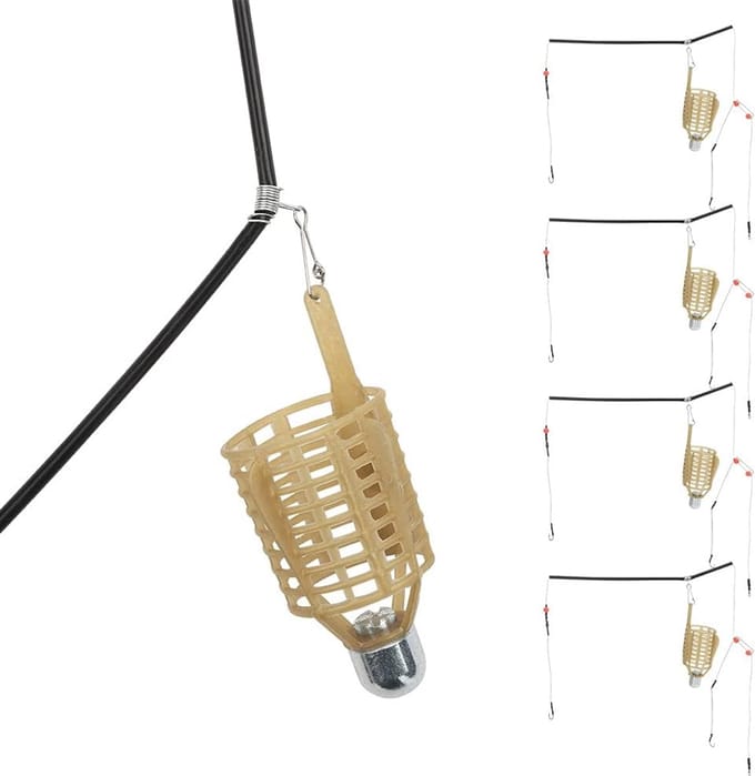Visaas Kooidjes - Visval Mand - Aas Verspreiden - Lichtgewicht Set - 20-50g