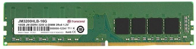 Transcend JM3200HLB-16G 16 GB - U-DIMM - DDR4