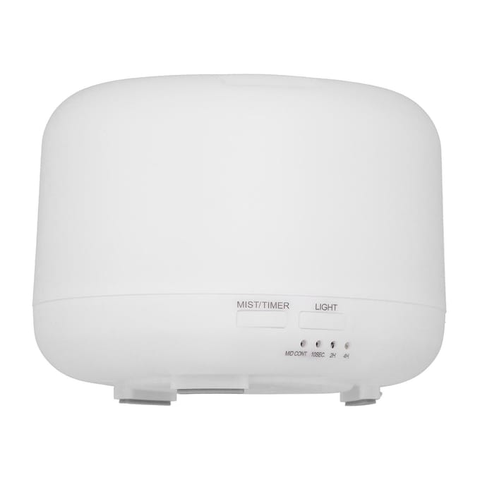 Essentiële Olie Diffuser ABS 300ml 7-kleurig LED-licht USB-stroomvoorziening Luchtbevochtiger voor Huis Kantoor white