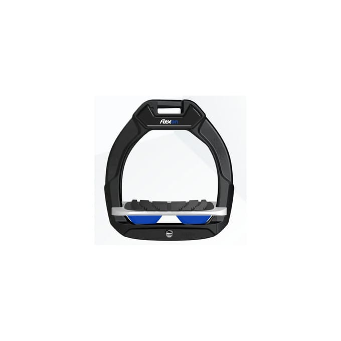 Veiligheidspaadjes voor paardrijden Schuin Grip Zwart/Wit/Blauw Flex-On Safe-On