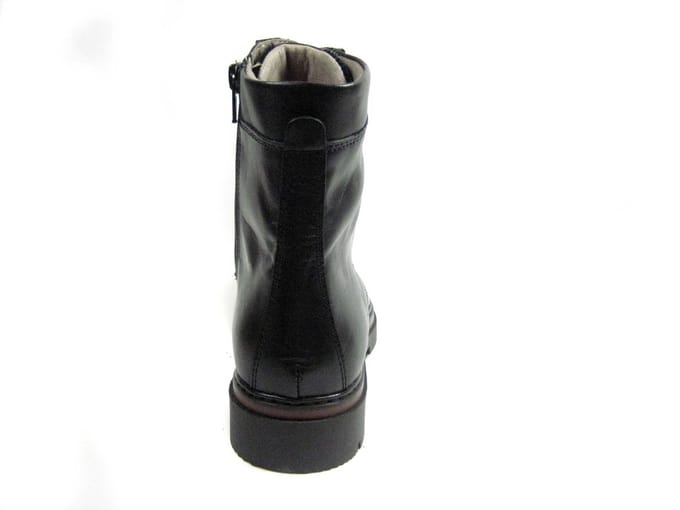 DL Sport half hoge leren veterboots 6768.02 Zwart