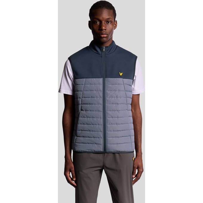 Hybride fleece mouwloze donsjas Lyle & Scott