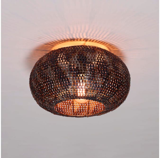 Plafondlamp Ø40 armor - Zwart bruin
