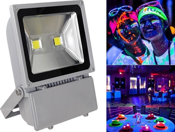 LED Bouwlamp / Schijnwerper UV Blacklight - 100 Watt - Buitenverlichting