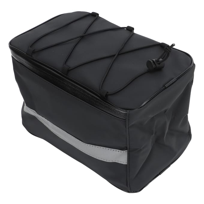 Fiets Achterdrager Tas Waterdicht Reflecterend Grote Capaciteit Fiets Achterdrager Drager met Regenhoes black