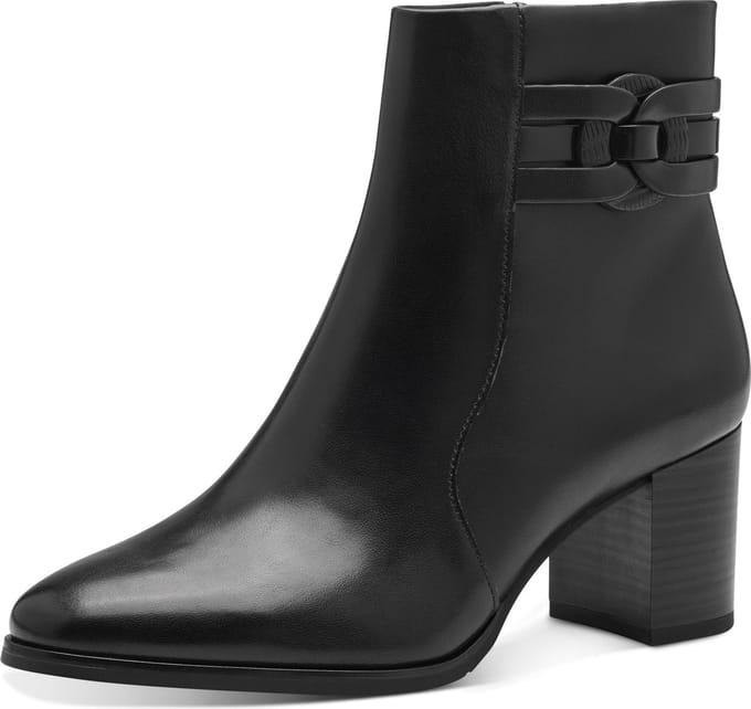 Marco Tozzi Dames Enkellaars - 25326-098 Zwart - Maat 40