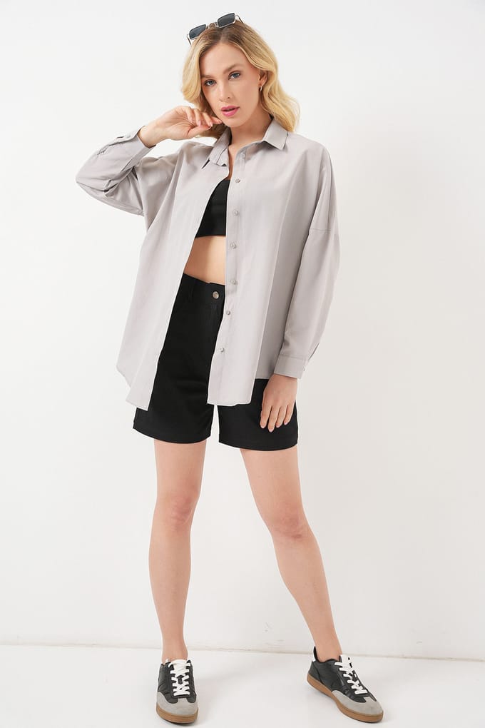 Oversized Poplin 2-Pack Shirt