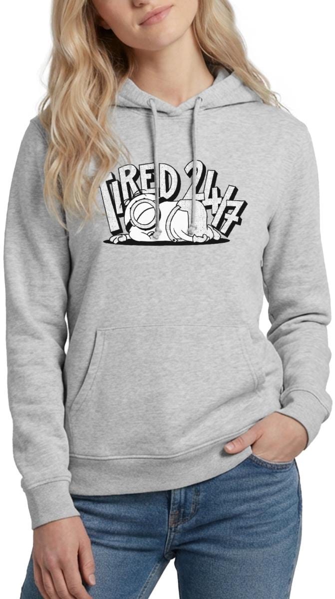 Minions Stuart Tired 24/7 Hoodie Dames